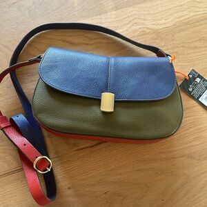 Colorful Leather Crossbody Bag